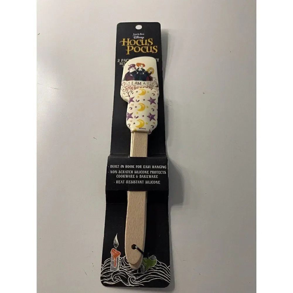 Disney Halloween Hocus Pocus I Am A Sanderson Sister 2 Pk Silicone Spatula Set